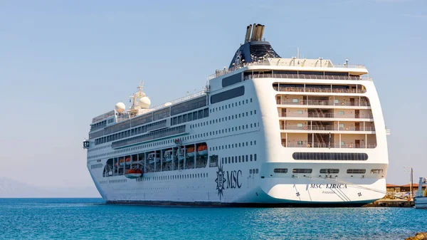 Rhodes Greece May 2022 Msc Lirica Port Rhodes Greece — Stockfoto