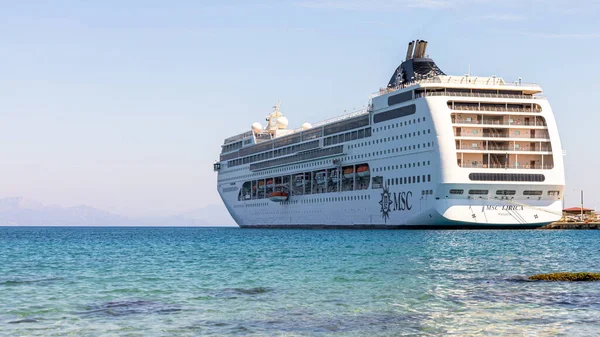 Rhodes Greece May 2022 Msc Lirica Port Rhodes Greece — Stockfoto