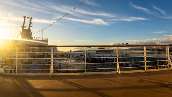 Mykonos Greece May 2022 Deck Cruise Ship Mein Schiff Herz — Stock Photo, Image