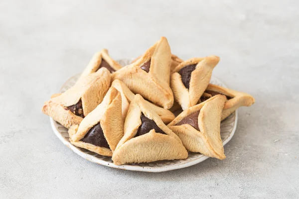 Hamantaschen Cookies Haman Ears Purim Celebration Jewish Holiday — Stock Photo, Image