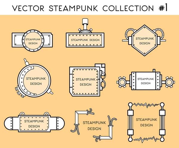 Ramka w stylu steampunk — Wektor stockowy