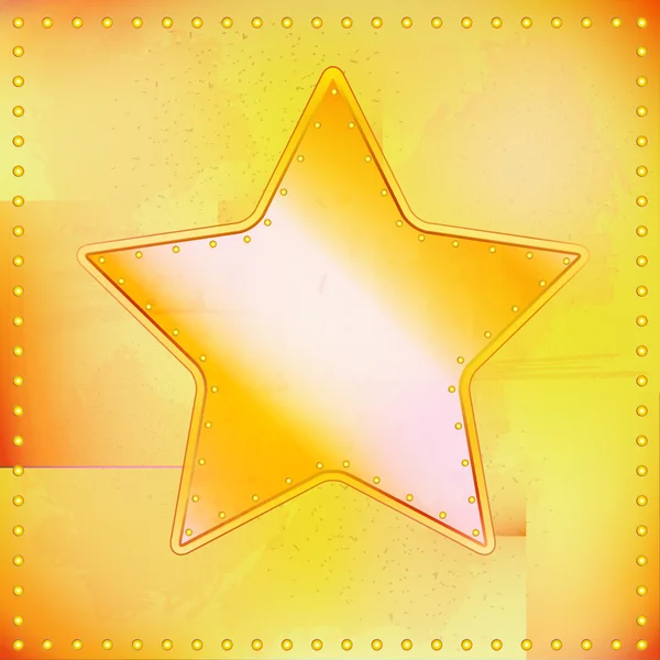 Antigua estrella remachada — Vector de stock
