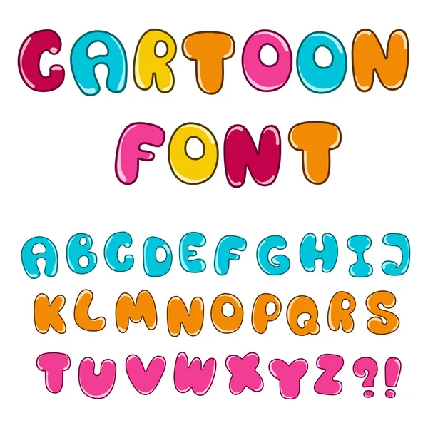 Cartoon alfabet — Stockvector