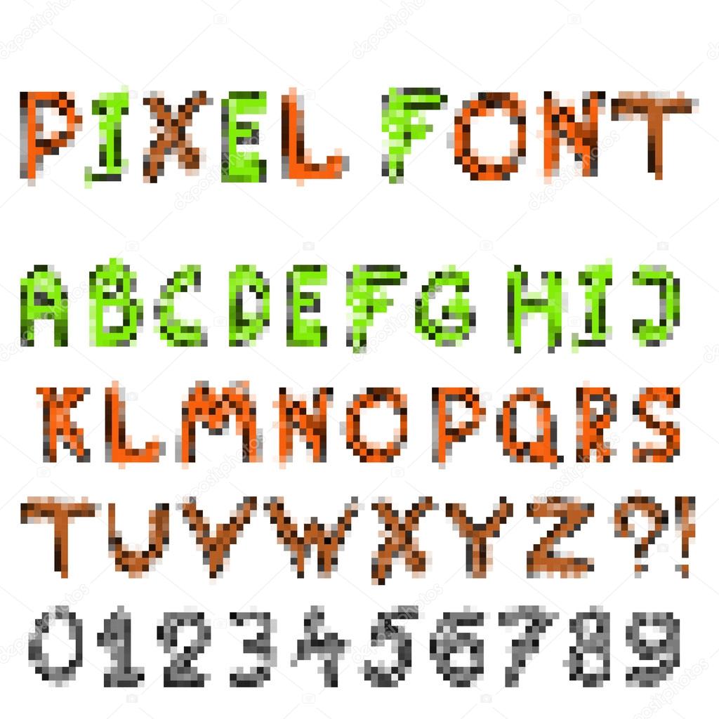 Pixel game font