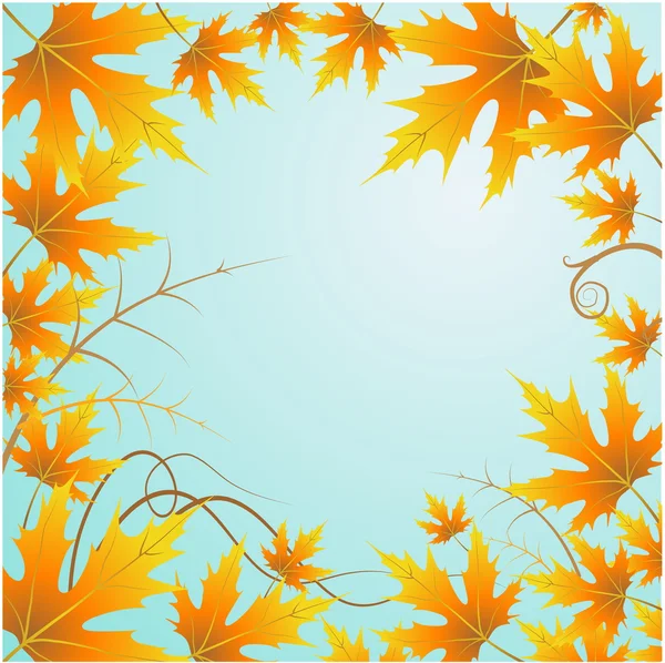 Fond et feuilles — Image vectorielle