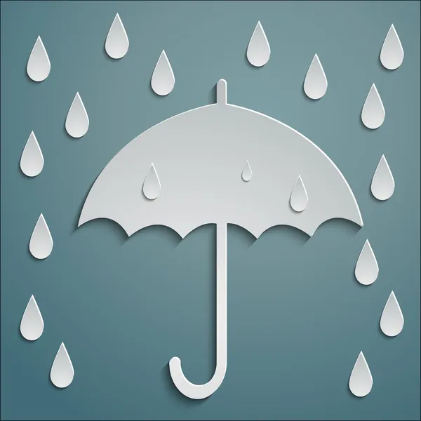 RAIN UMBRELLA — Stock Vector