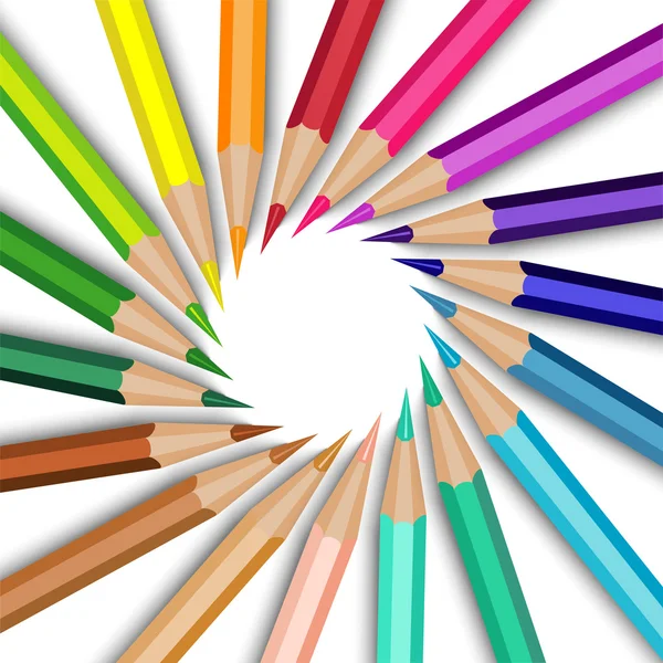 Crayons de couleur — Image vectorielle