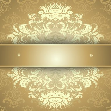 Altın kaligrafi desen