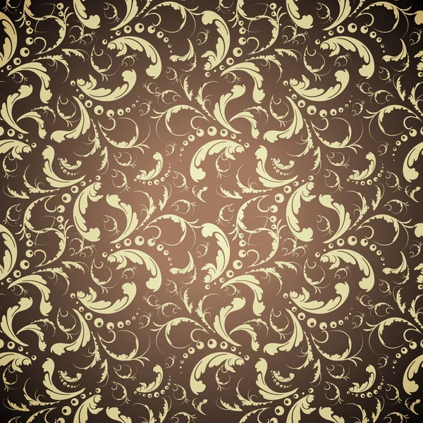 Elegant golden seamless pattern — Stock Vector