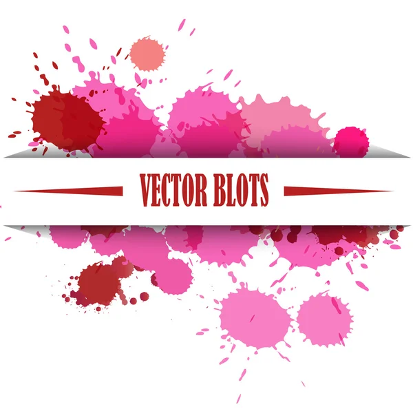 Pink blots — Stock Vector