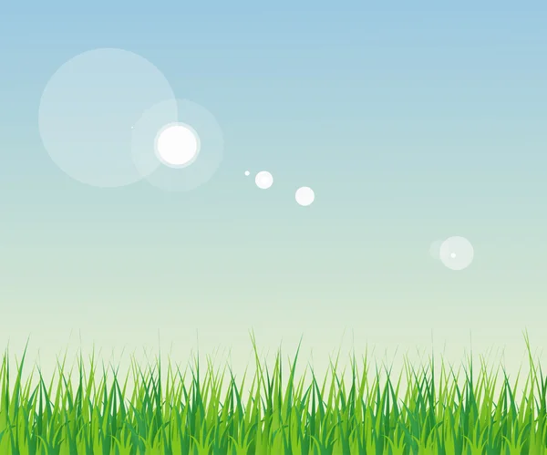 Herbe sans couture avec ciel — Image vectorielle