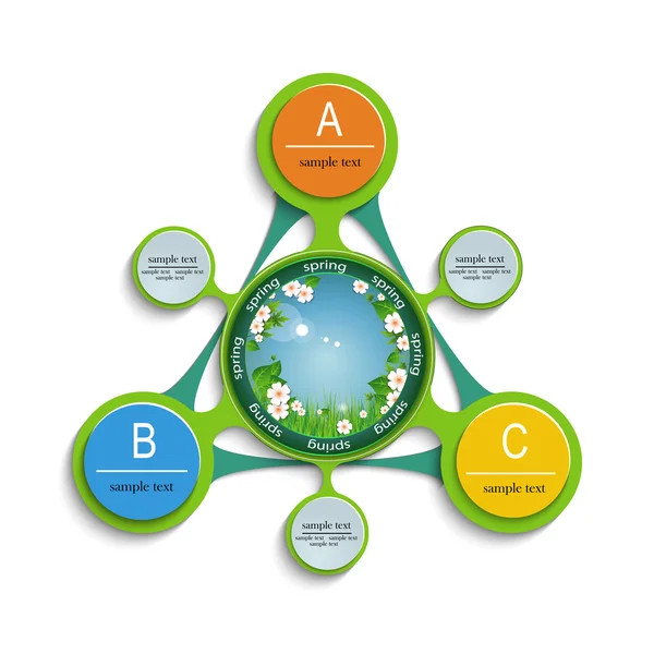 Infografika téma přírody — Stockový vektor
