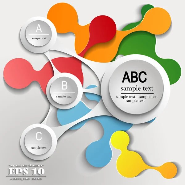 Infografica ABC — Vettoriale Stock