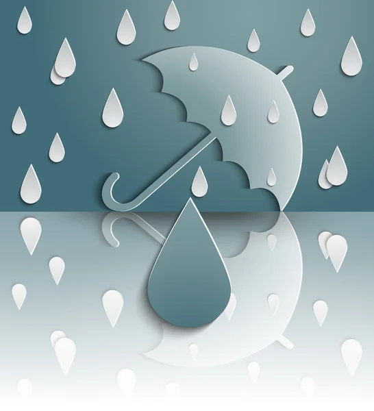 Está lloviendo. — Vector de stock