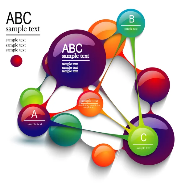 Infographie colorée — Image vectorielle