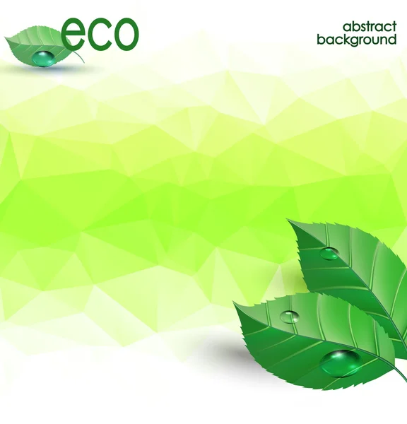 Eco polygonal background — Stock Vector