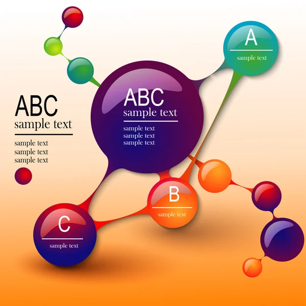 Infografik abc — Stockvektor