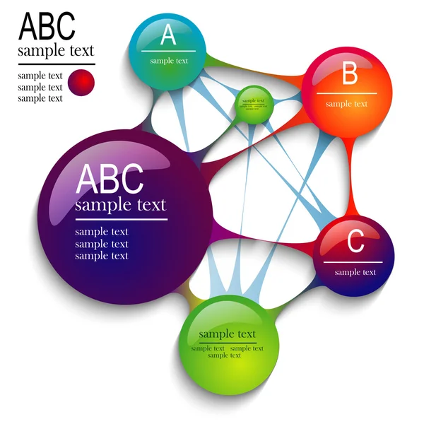 Infographics circles — Stock Vector