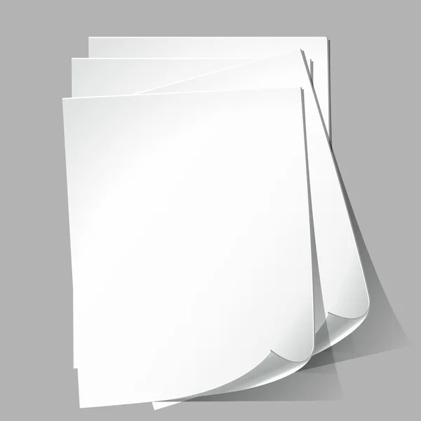 Papel de un cuaderno para los registros — Vector de stock