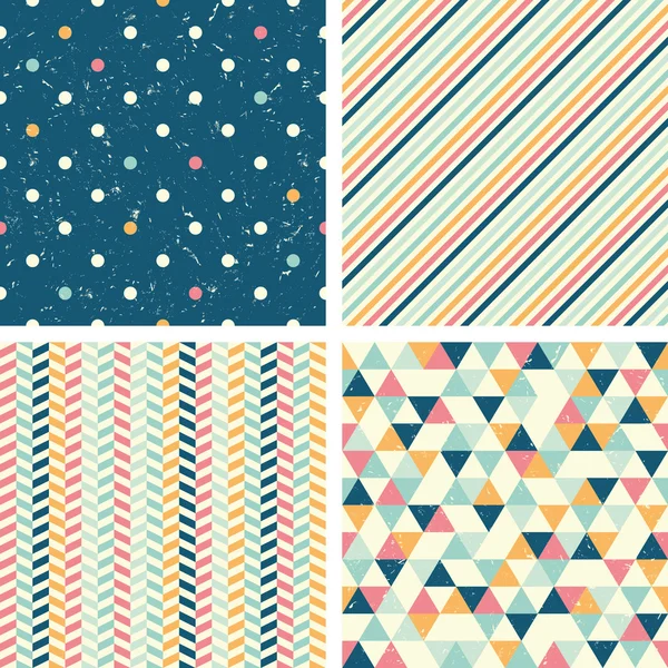 Seamless patterns — Stock Vector