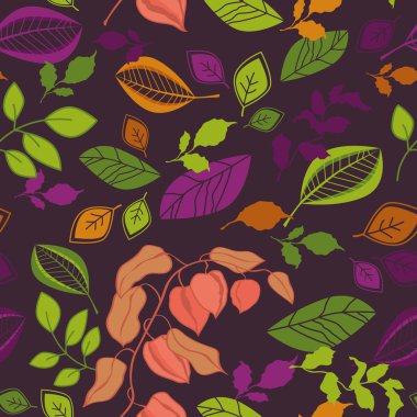 Dikişsiz sonbahar desen