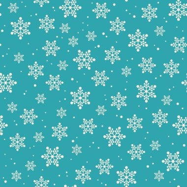 Dikişsiz snowflakes desen