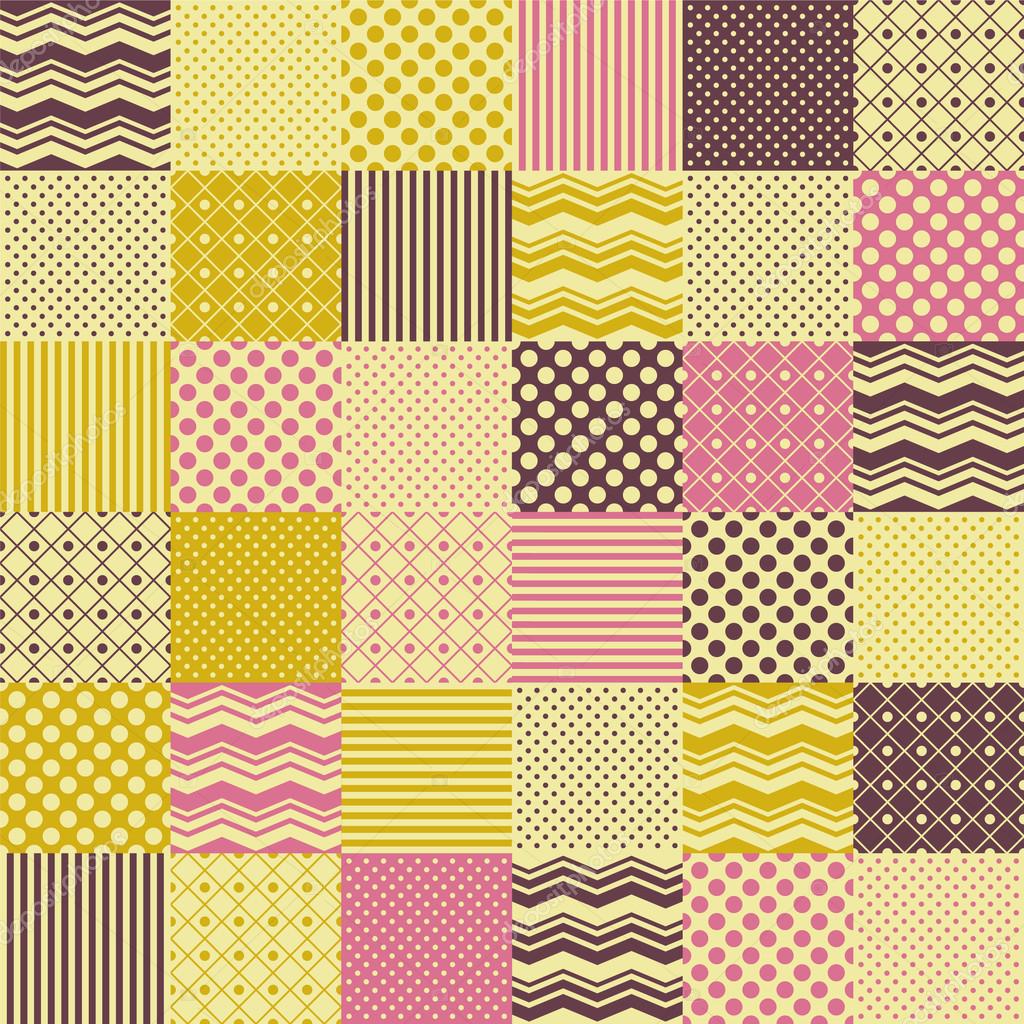 Seamless patchwork background Stock Vector by ©orangeberry #32868137