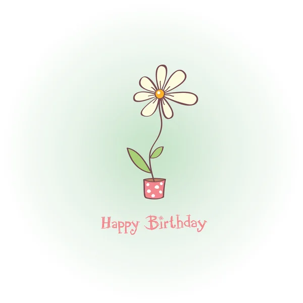 Carte de voeux - joyeux anniversaire — Image vectorielle