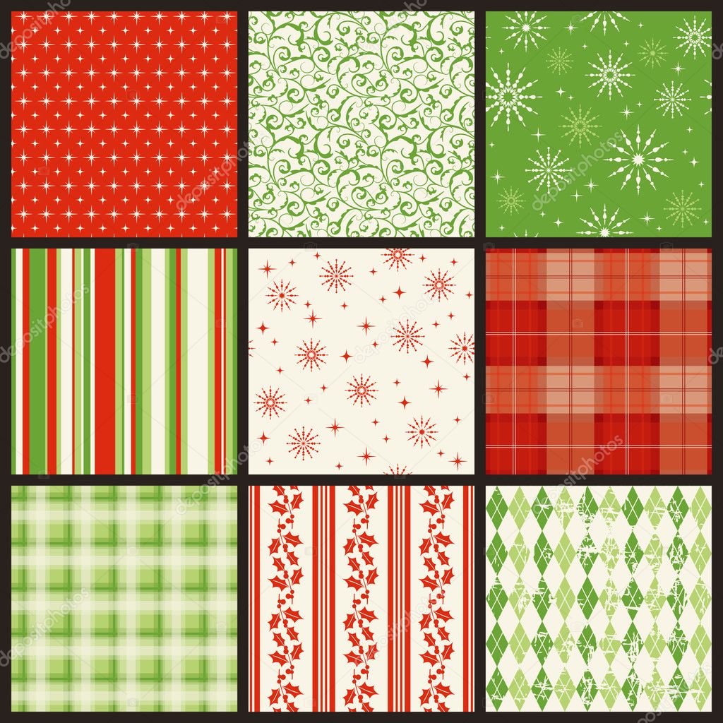 Seamless christmas patterns