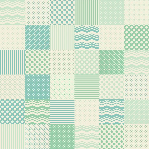 Fondo de patchwork sin costura — Vector de stock