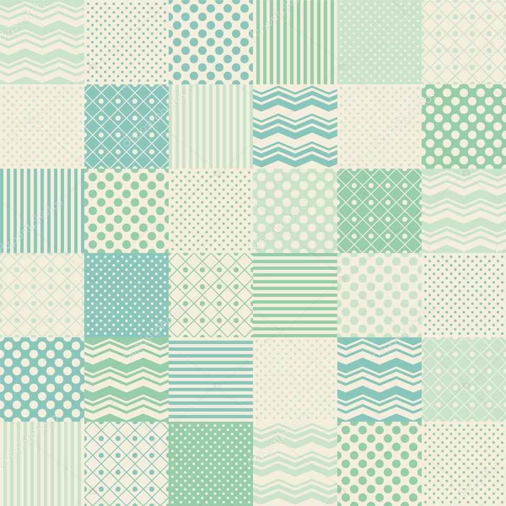 Seamless patchwork background