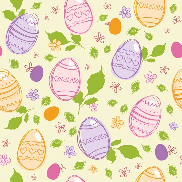 Seamless easter pattern — Stock Vector