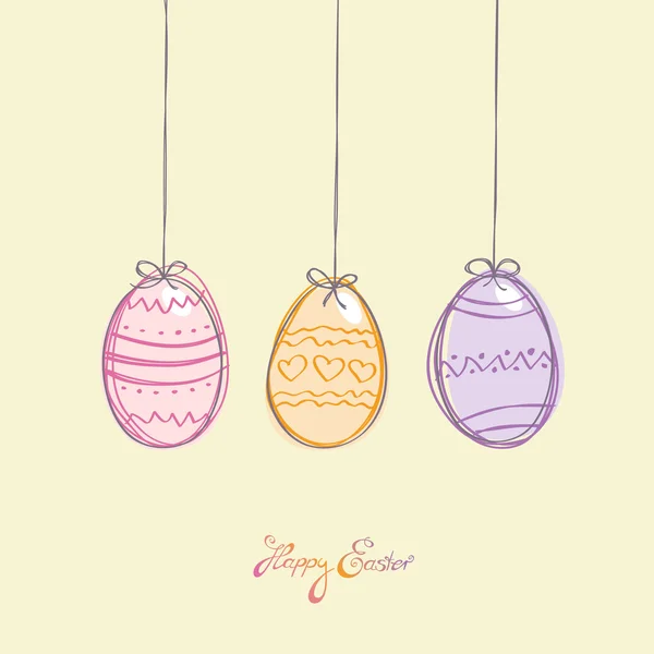 Tarjeta de Pascua — Vector de stock