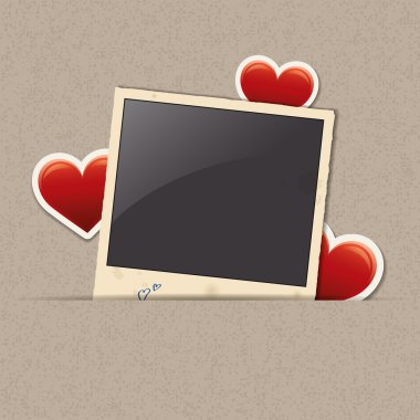 fotoğraf çerçevesi ile kalp Sticker