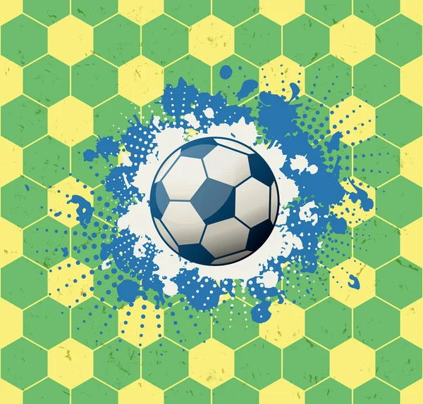 Grunge soccer background — Stock Vector
