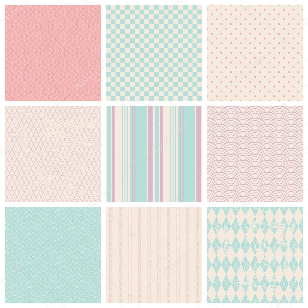 Set of seamless patterns