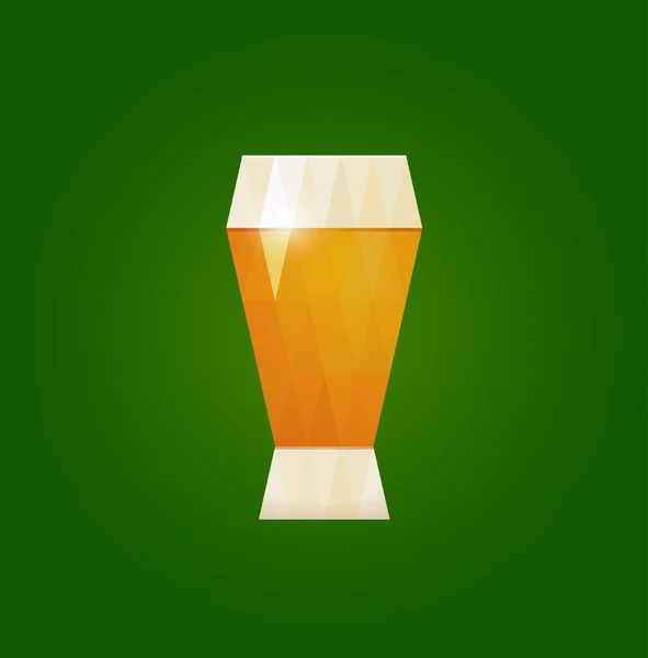 Un verre abstrait d'illustration vectorielle de bière Illustrations De Stock Libres De Droits