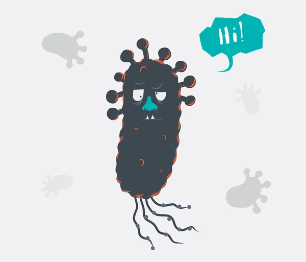 Mörka virus. vektor illustration. Royaltyfria Stockvektorer