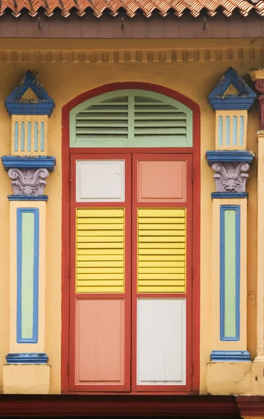 Bunte Fenster, Singapore — Stockfoto