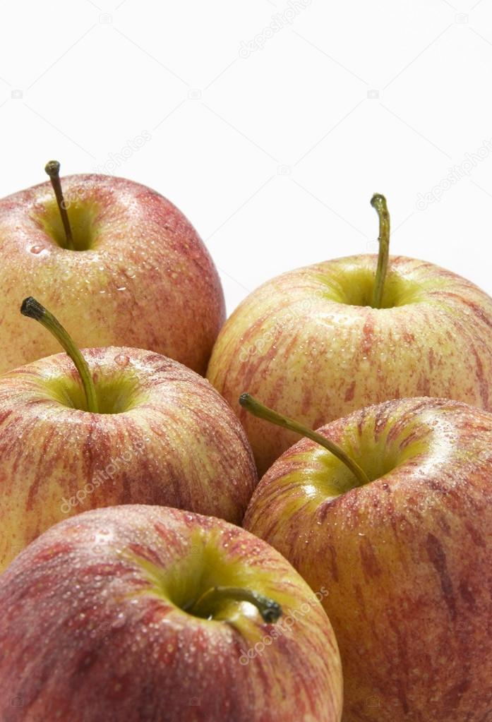 Red Apples On White Background