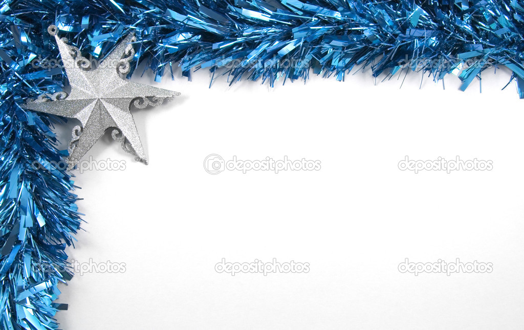 Tinsel and Star Christmas Decorations