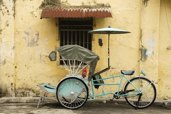 Trishaw, george town, penang Malezya — Stok fotoğraf