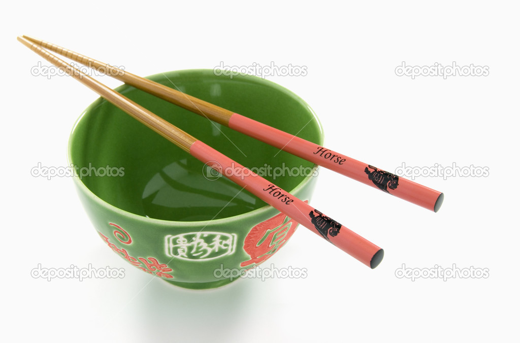 Rice Bowl and Year of Horse Chopsticks, Chinese New Year