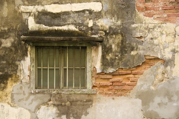 Eski pencere ve duvar, penang, Malezya