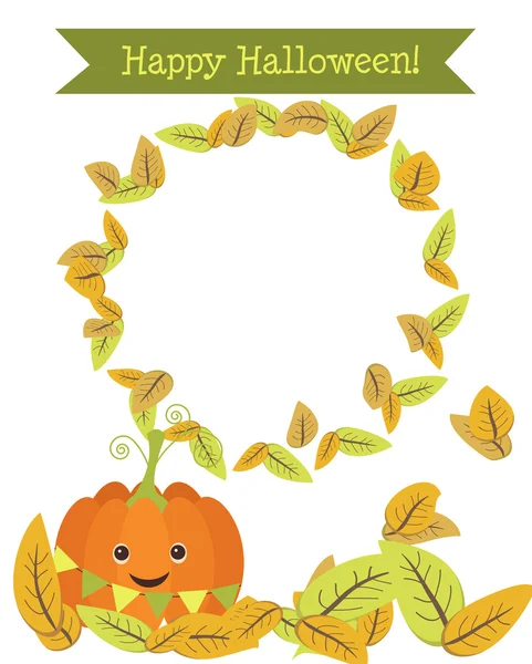 .Funny pumpkin to the holiday of Halloween — Stock Vector