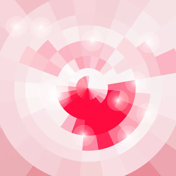 Suave abstracto fondo circular rosa luz — Vector de stock