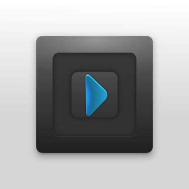 projeniz için oyun simgesi olan siyah düğme