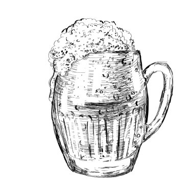 vektör illüstrasyon izole bira Kupası