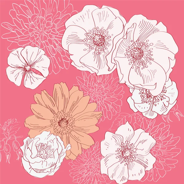 Patrón floral — Archivo Imágenes Vectoriales