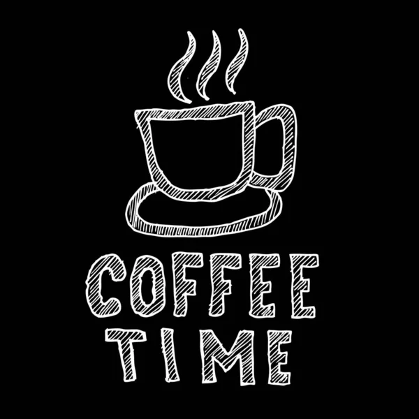 Kahve zamanı, çizim ve çizim zamanı.